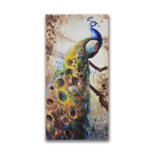 High Quality Hand Painted Beautiful Peacock Oil Painting